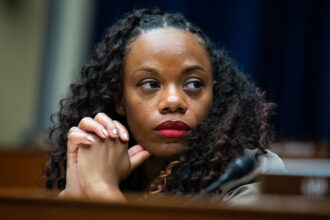 Rep. Summer Lee attends a House Oversight and Accountability Committee hearing on May 16, 2023. Credit: Tom Williams/CQ-Roll Call via Getty Images