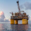 An offshore oil drilling rig is seen in the Gulf of Mexico. Credit: Ron Buskirk/UCG/Universal Images Group via Getty Images