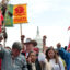 Native Americans, farmers and ranchers gather in front of the U.S. Capitol as the Cowboy and Indian Alliance protest the proposed Keystone XL pipeline on April 22, 2014. Credit: Nicholas Kamm/AFP via Getty Images