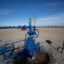 An injection well pumps oilfield wastewater into the ground in Coyle, Oklahoma. Credit: J Pat Carter/Getty Images