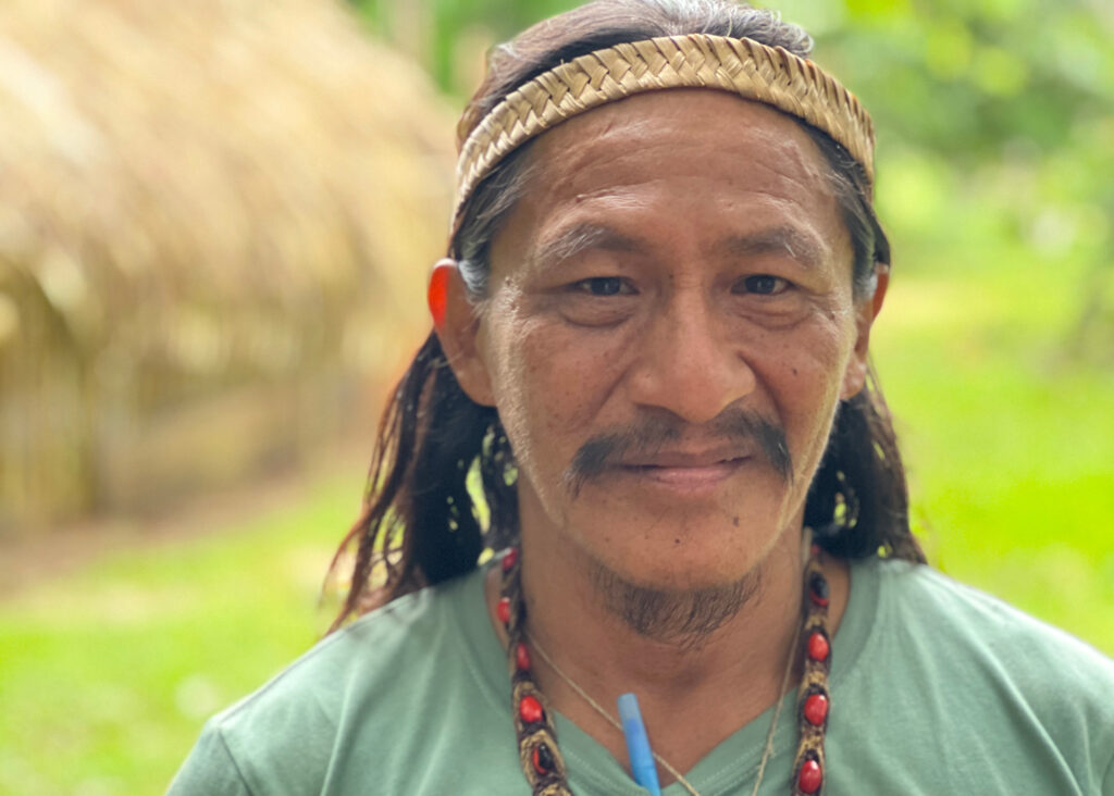 Penti Baihua is a traditional Baihuaeri leader. American missionaries and U.S. oil companies forced contact on his family when Baihua was about six years old. Credit: Katie Surma/Inside Climate News