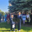 Nate King (aged 6) and Jeff King (aged 10), the youngest plaintiffs of the case, speak at a press conference held outside the Montana Supreme Court building in Helena on Wednesday. Credit: Najifa Farhat/Inside Climate News