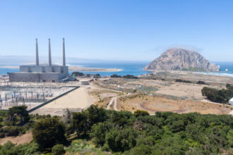 The shuttered power plant in Morro Bay, Calif., where Vistra Corp. has proposed a 600-megawatt battery storage project on a portion of the site. Credit: Vistra Corp.